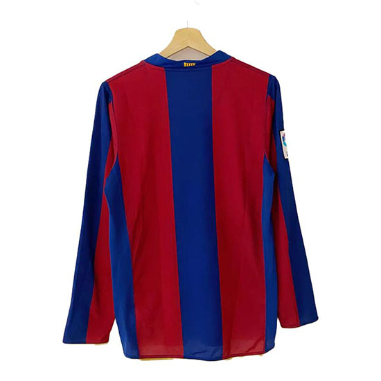 Barcelona Home 2007 Long Sleeve Retro Kit