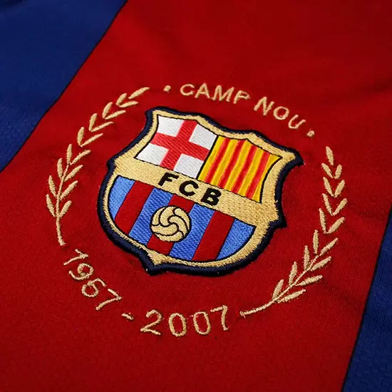 Barcelona Home 2007 Long Sleeve Retro Kit