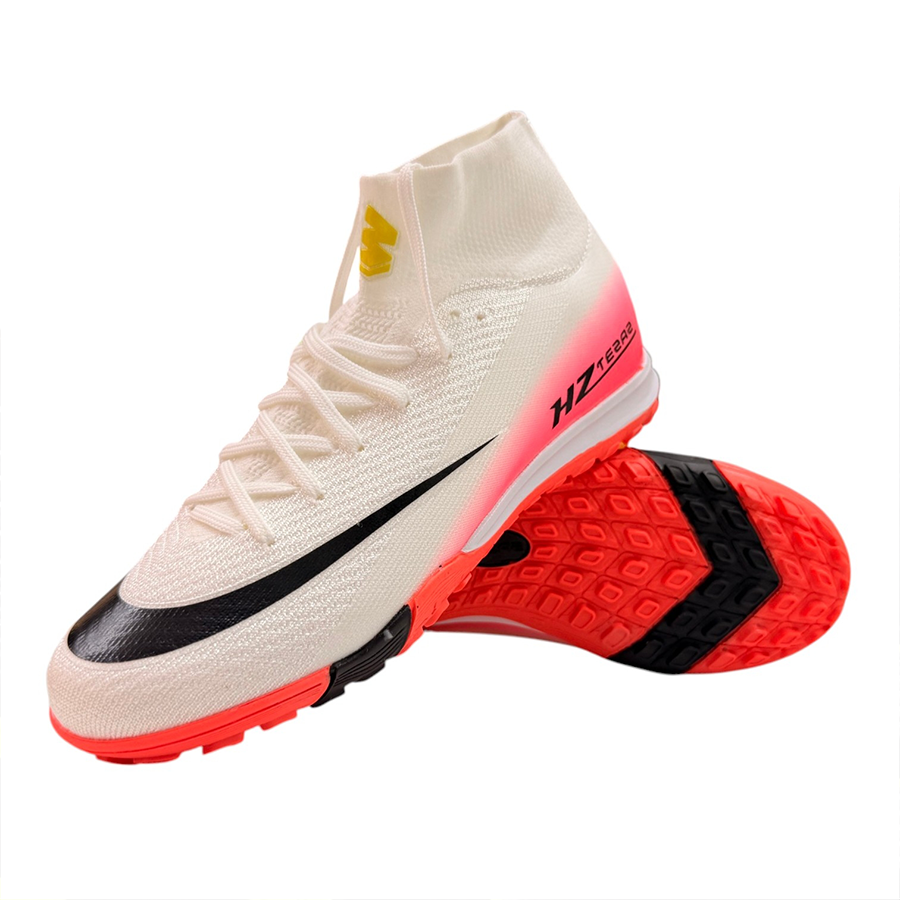 Nike Mercurial Superfly White-Pink Turf Football Boot