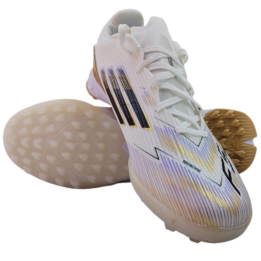 Adidas F50 TF White/Golden Futsal Boot