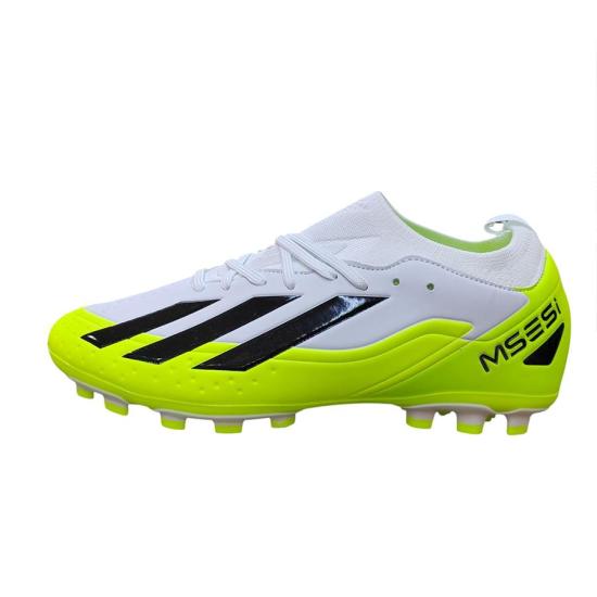 Messi Half Ankle Football Boot-Green And White